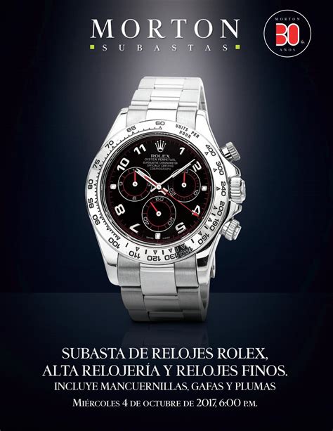 subasta de relojes rolex|Subasta de Joyería y Relojes .